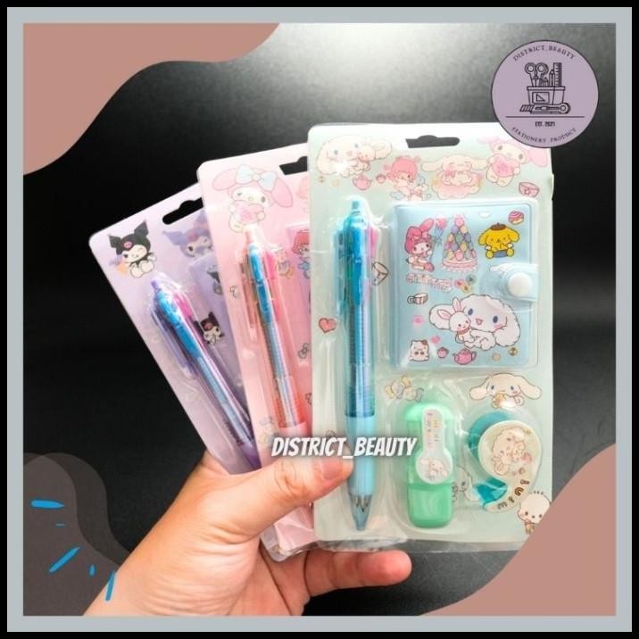 

BEST DEAL PAKET 4 IN 1 SANRIO SET ALAT TULIS LENGKAP SANRIO HAMPERS KADO ULANG