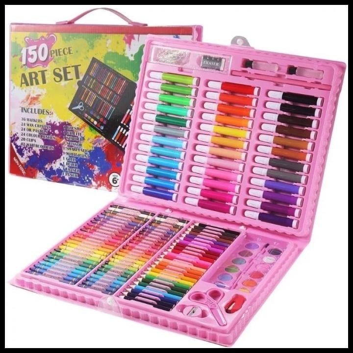 

TERMURAH CRAYON SET 150 PCS PENSIL WARNA LENGKAP ALAT LUKIS ANAK KRAYON ANTIAIR !!!!