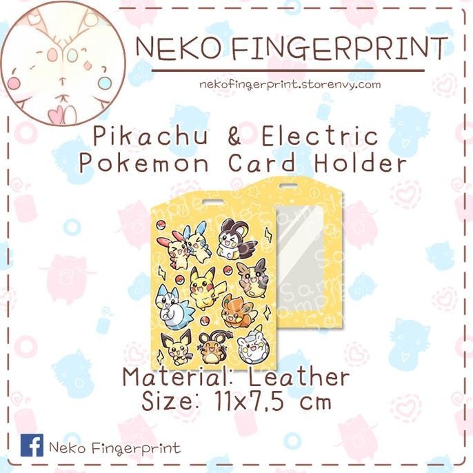 

Pikachu And Electric Pokemon Id Card Holder Kualitas Premium