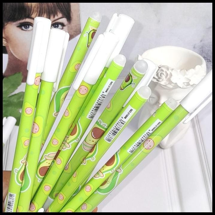 

DISKON PAKET 12 PCS PULPEN ERASABLE AVOCADO CUTE LUCU (1 LUSIN) HARGA MURAH !!!