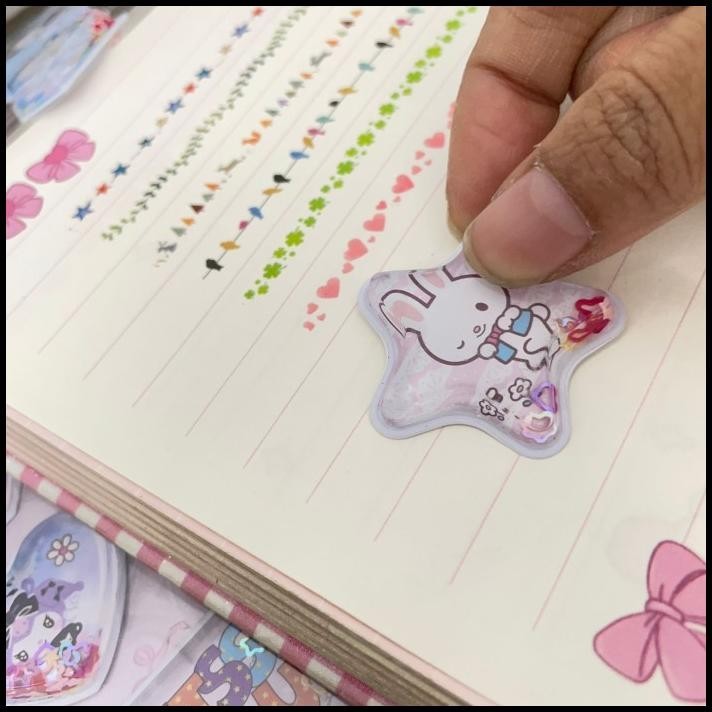 

DISKON STICKER TIMBUL 3D MOTIF SANRIO ISI AIR SUPER LUCU CUTE KUROMI CINAMON !!!