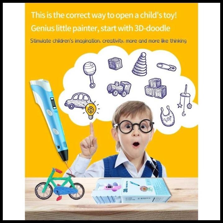 

BEST DEAL PULPEN 3D ANAK STEREOSCOPIC PRINTING MAGIC DRAWING 3 FILAMENT !!!!!!