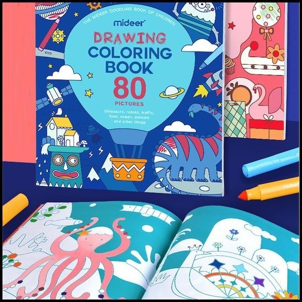 

DISKON MIDEER DRAWING COLORING BOOK - BOY - MIDEER ART BOOK !