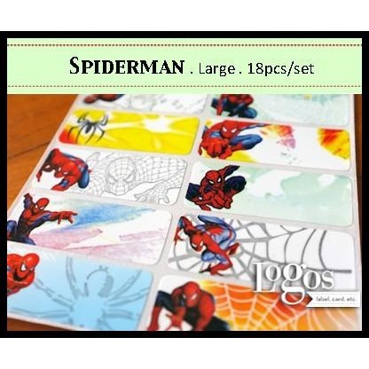 

TERMURAH SPIDERMAN LARGE LABEL NAMA WATERPROOF. STICKER MOVIE MARVEL AMAZING !!!!!!!