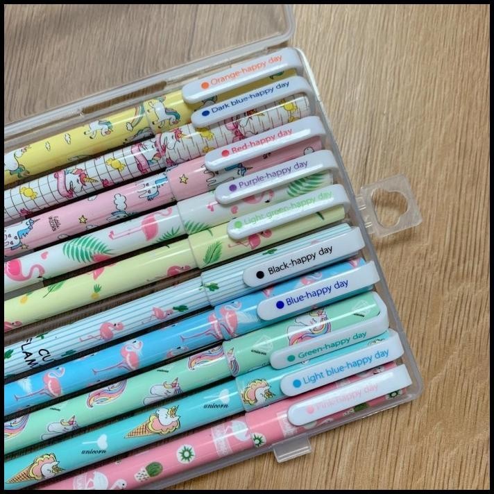 

TERBARU PEN MARBLE UNICORN FLAMINGO 1 SET ISI 10 PIECE LENGKAP ALL VARIANT