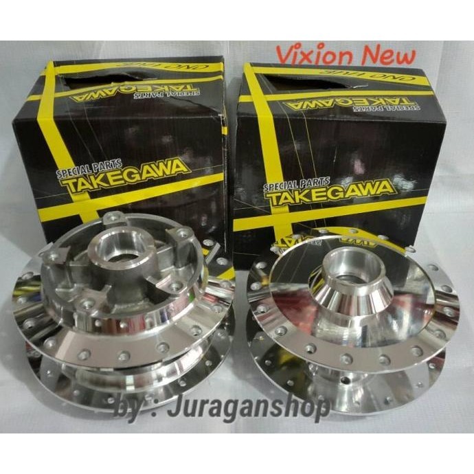 Vixion New Tromol Set Takegawa (Chrome)