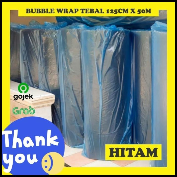 

DISKON BUBBLEWRAP TEBAL HITAM MURAH ROLL UK 125CM X 50M BUNGKUS PACKINGIN !!!