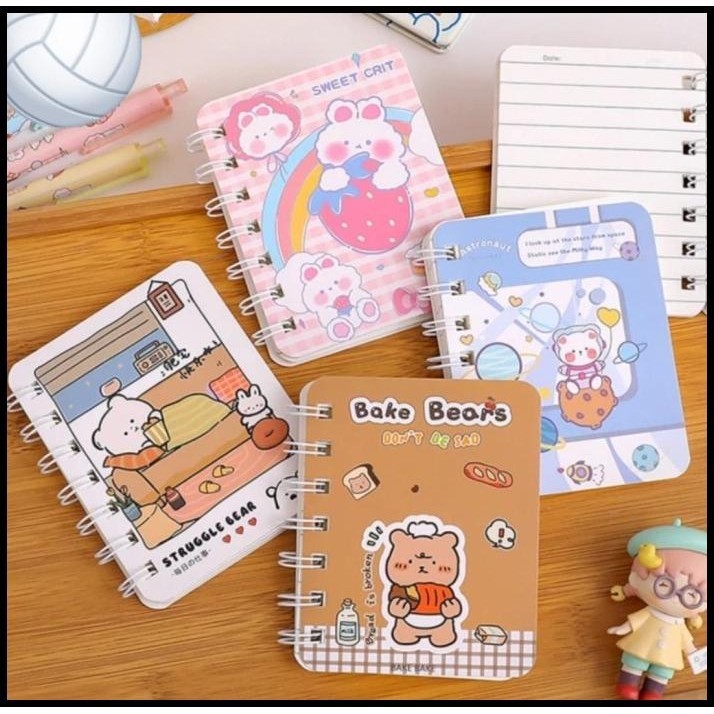 

DISKON BUKU TULIS A7 NOTES MINI / BUKU A7 CATATAN RING / NOTEBOOK MOTIF RING !!!