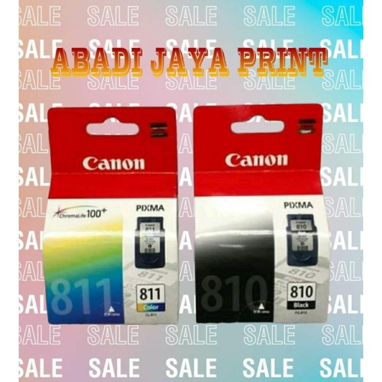 1 Set Tinta Cartridge Canon 810 Dan 811 for ip2770, mp237, mp258, mx426