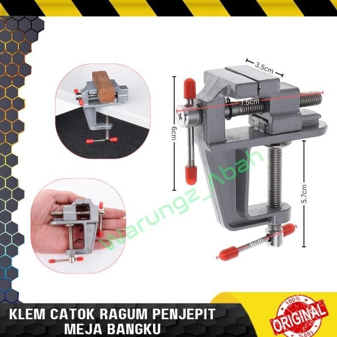 RAGUM TANGGEM CATOK KLEM VISE PENJEPIT MEJA STAND DRILL MINI KECIL
