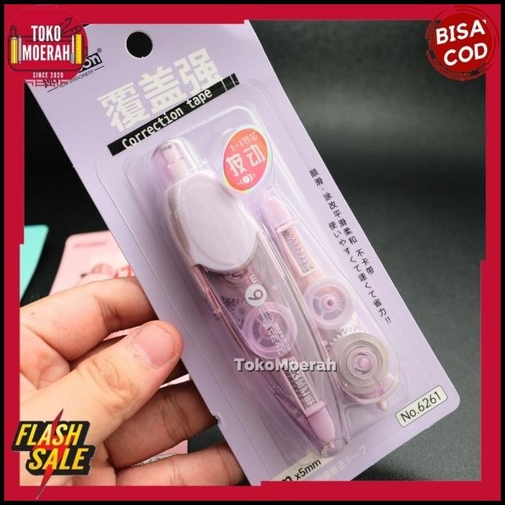 

HOT DEAL CORRECTION TAPE CETEK MEKANIK TIP EX KERING XDM-6261 FREE REFILL COD !