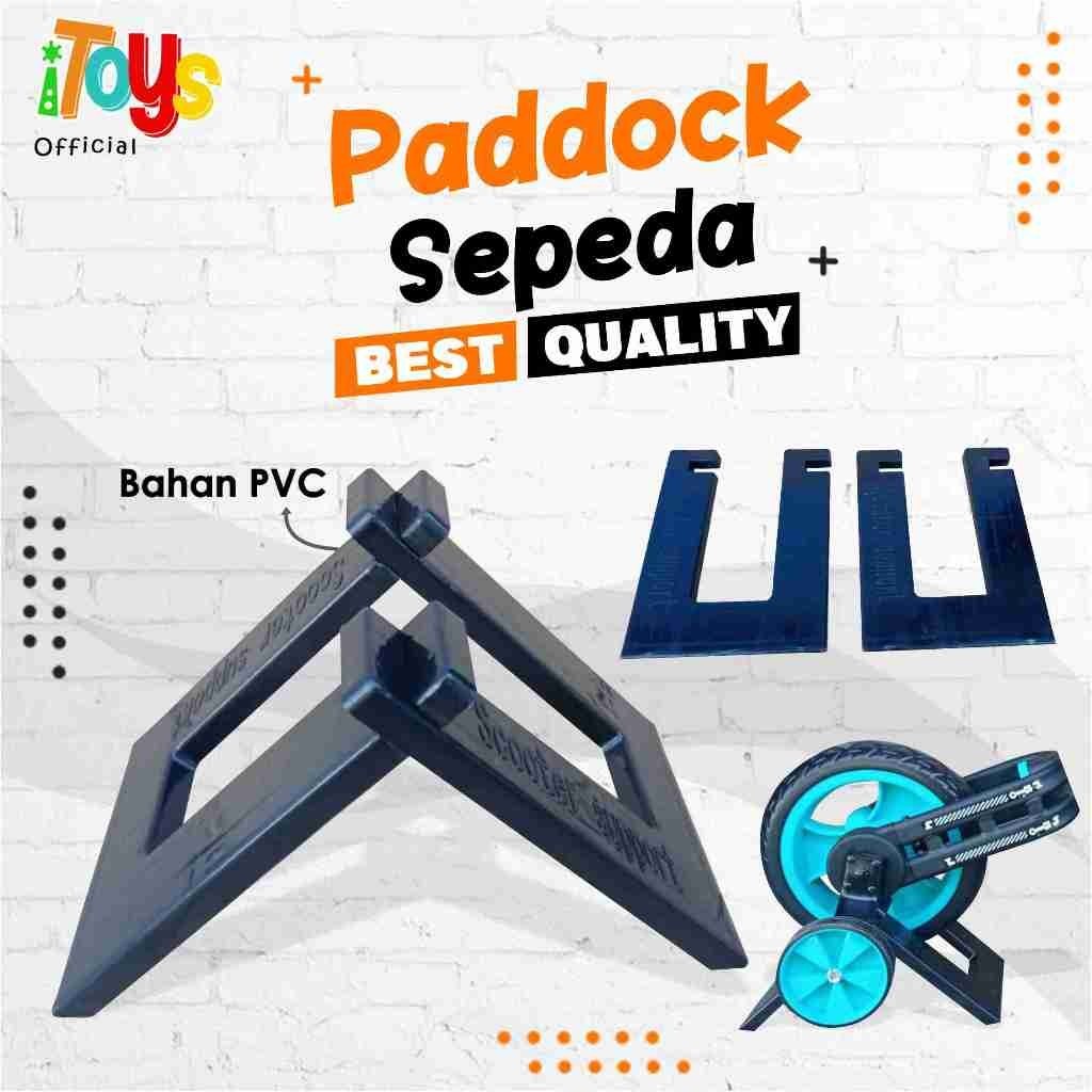 Penyangga sepeda anak | Stand sepeda | Paddock balance bike anak PVC