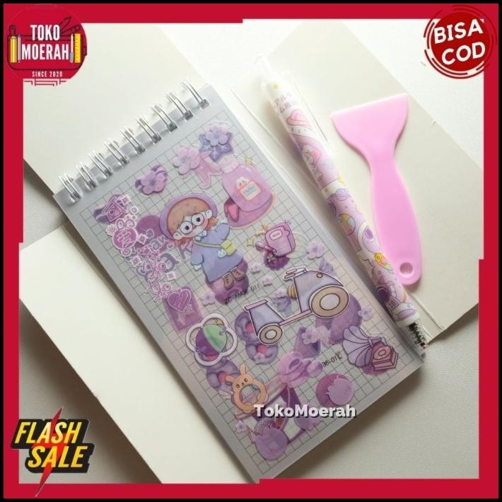 

GRATIS ONGKIR BUKU STIKER ZC-AM36 LUCU UNIK IMUT STICKER BOOK SPIRAL PEN PERATA COD !!!!