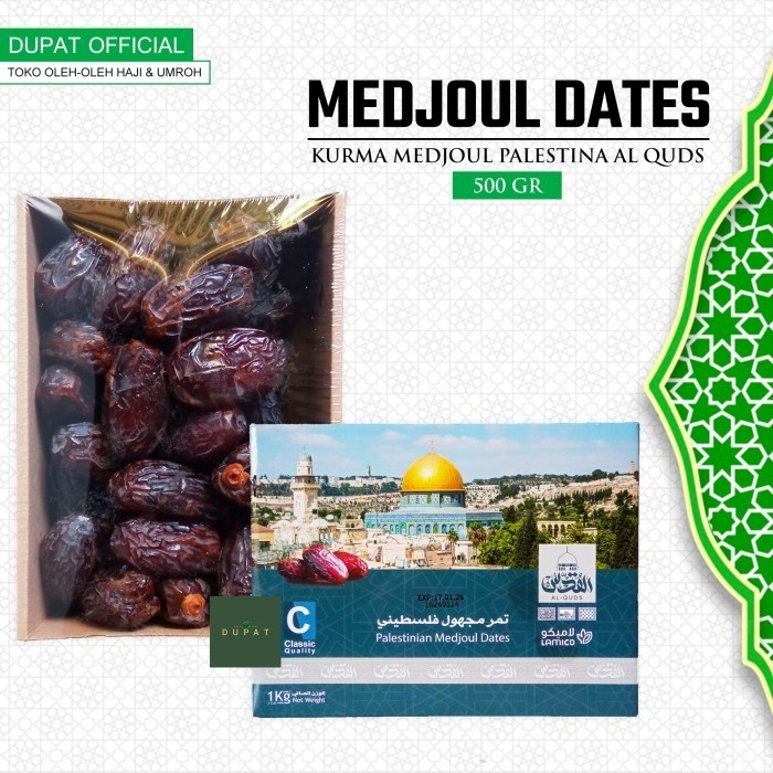 

Kurma Medjoul Al-Quds Palestina Jumbo / Medjool Dates 500 Gr