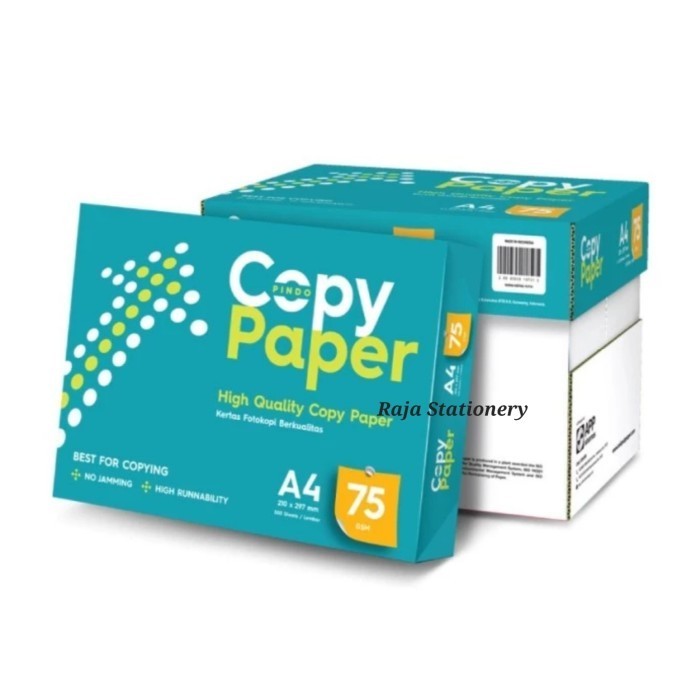 

Copy Paper A4 75Gr Kertas Hvs A4 Fotokopi Kualitas Paperone [5Pcs]