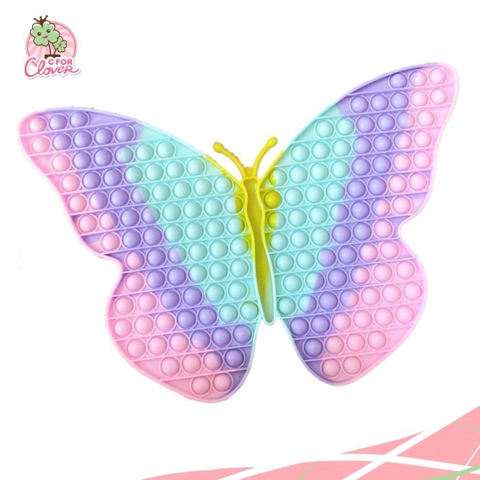 

Pop It Jumbo Xxxl New Pastel Butterfly / Popit Tiktok Viral Hadiah