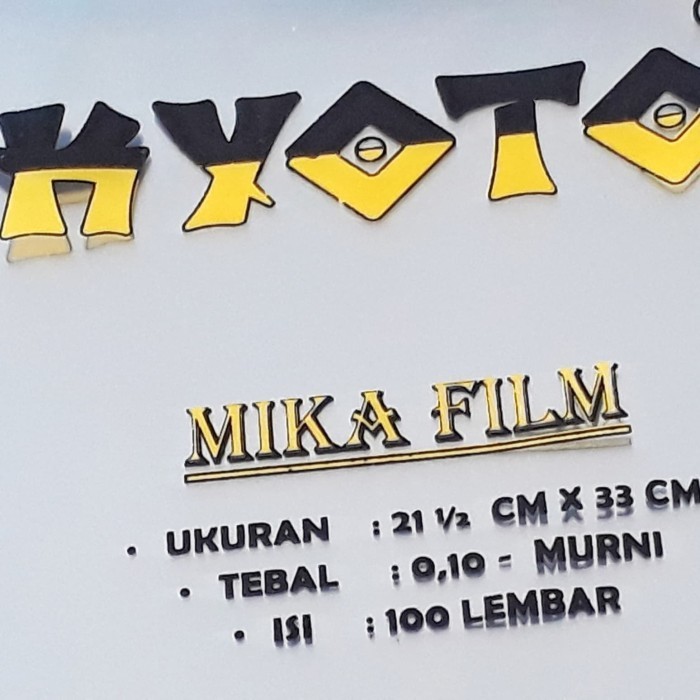 

Plastik Mika Jilid Film Uk.Folio Kyoto 0.10