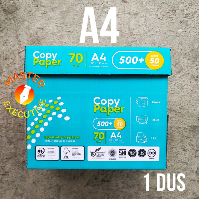 

Copy Paper Hvs A4 70 Gsm 210 X 297 Mm / 1Dus