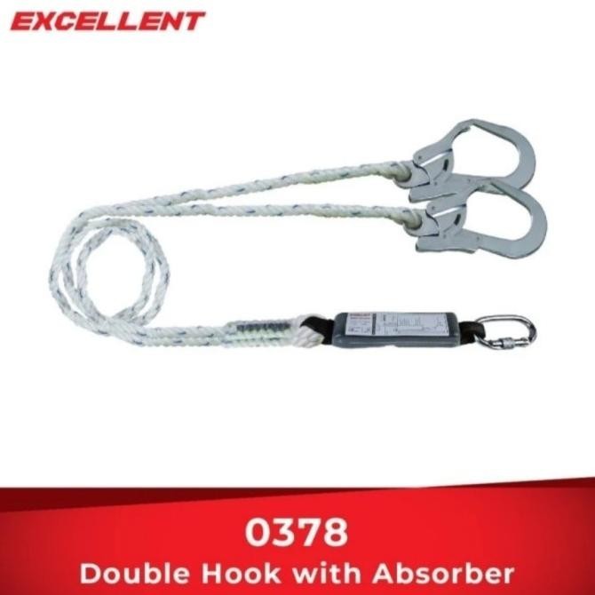 

Lanyard Double Hook Absorber Excellent 0378 Kualitas Premium
