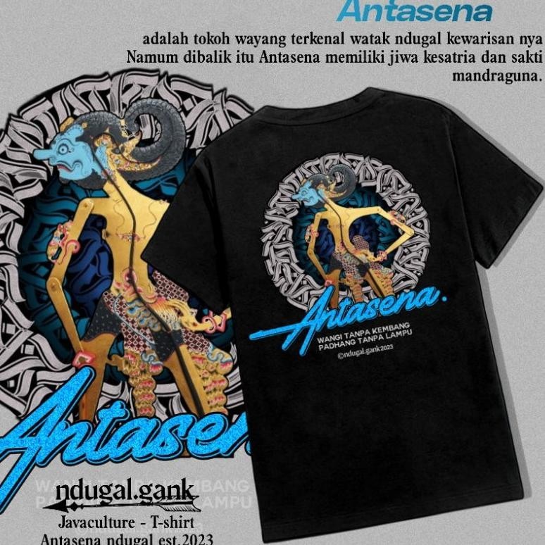 Antasena T-Shirt Ndugal Gank - Black Wayang Java Culture