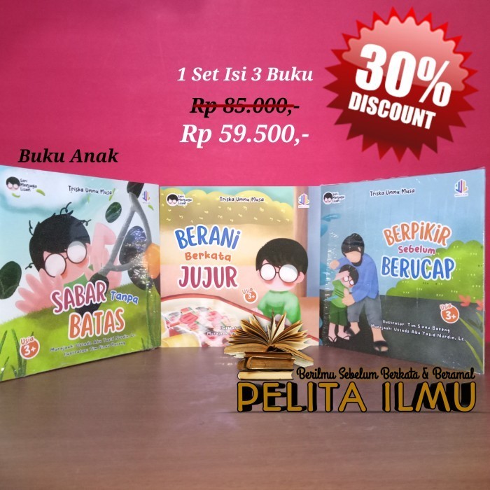 

Paket Buku Anak Seri Menjaga Lisan Untuk Balita