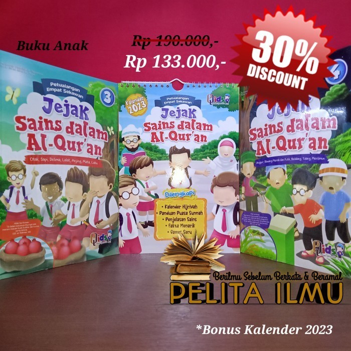 

Buku Anak Petualangan Empat Sekan : Jejak Sains Dalam Al-Qur'An 3-4