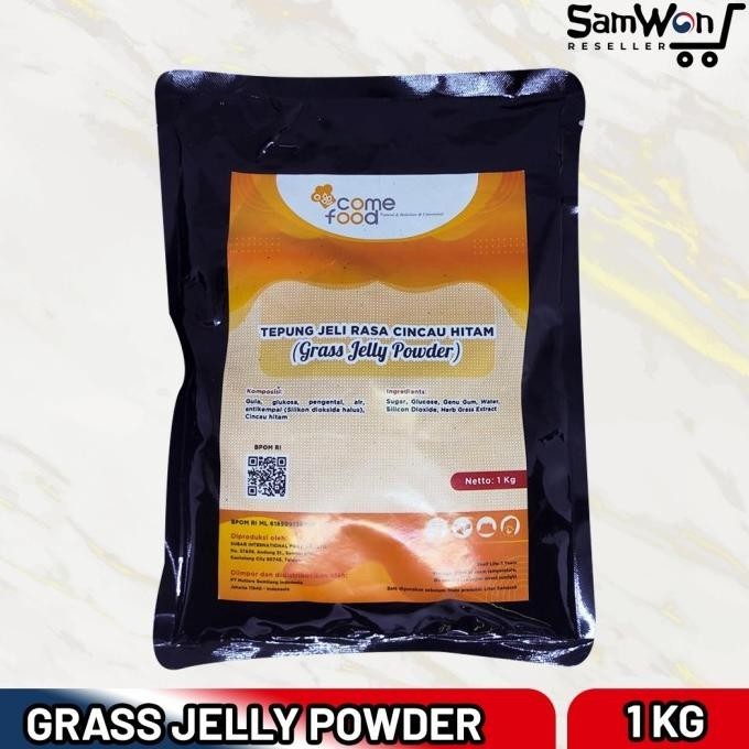 

Grass Jelly Powder 1kg Topping Cincau Pudding (IMPORT) Premium