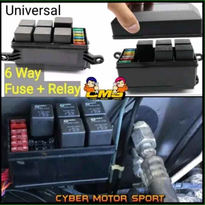 Universal Box Sekring Relay Mobil. Paket Fuse Relay Box. Fusebox