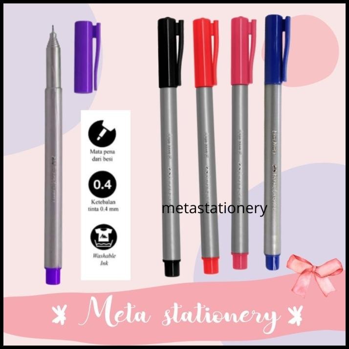 

HOT DEAL DRAWING PEN MARKER FINELINER CLIP 0.4MM FABER CASTELL FINELINER (1PC) !!!!!!!