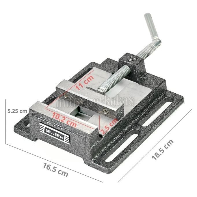 Sellery Ragum 4 Inch, Ragum Catok Untuk Stand Bor Jepitan Dudukan Bor