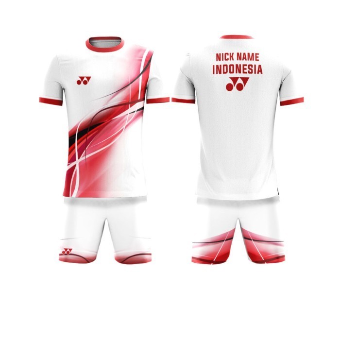 Jersey Bulutangkis Badminton Custom Premium New Indonesia Open Yonex