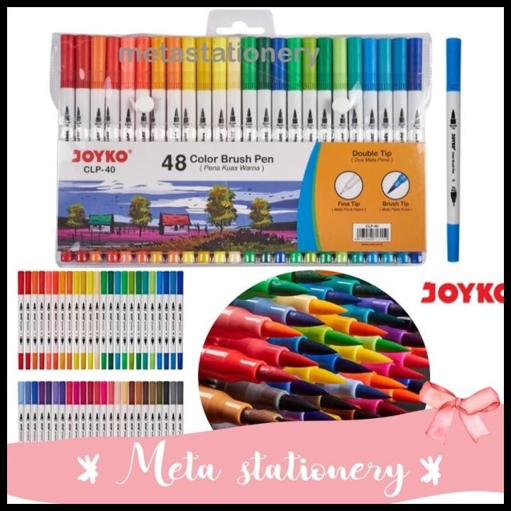 

HOT DEAL DUAL BRUSH PEN JOYKO 48 WARNA CLP-40
