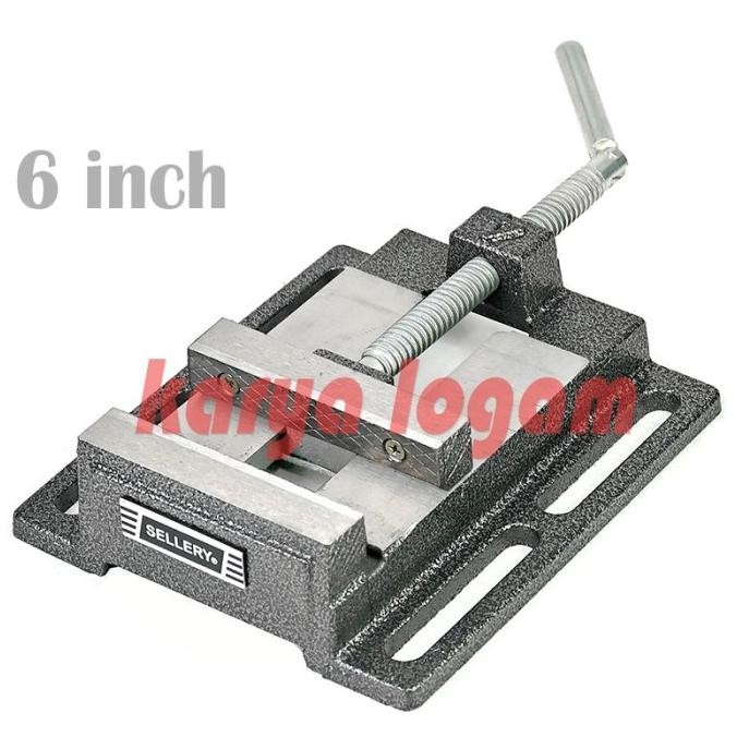 Ragum Catok Duduk Untuk Stand Bor Jepitan Dudukan Bor - 6 Inch Sellery