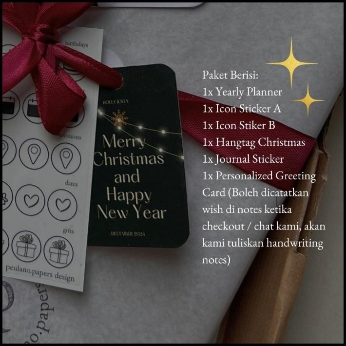 

GRATIS ONGKIR HAMPERS CHRISTMAS AND HAPPY NEW YEAR PLANNER 2024 + CARD !!