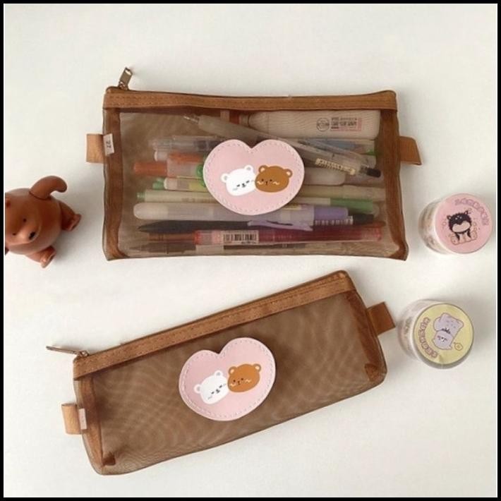 

TERMURAH KOTAK PENSIL BEAR TEMPAT PENSIL BOX STORAGE POUCH CUTE KOREAN STYLE !!!!!