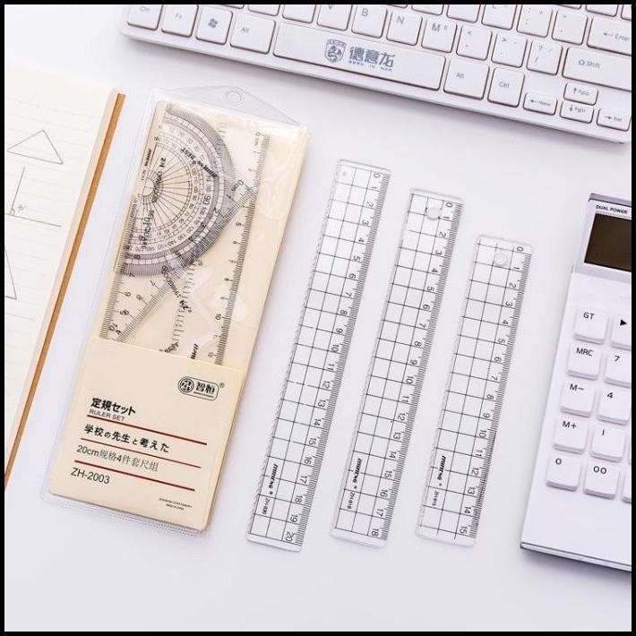 

BEST DEAL PENGGARIS AESTHETIC 15 CM TRANSPARANT BENING GRID RULER !!!