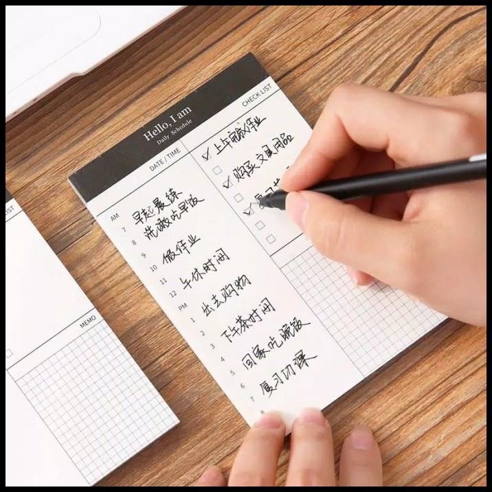 

BEST DEAL DAILY PLANNER SCHEDULE MEMOPAD CHECKLIST MEMO ISI 50 LEMBAR !!!!!!!