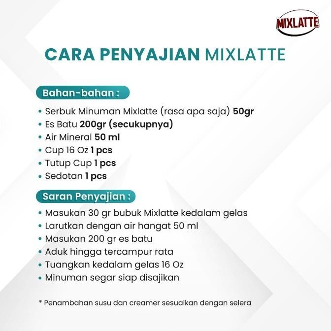 

TERBARU POWDER DRINK MINUMAN RASA BUBUK MINUMAN PERMEN KARET MIXLATTE 1KG !!!!!