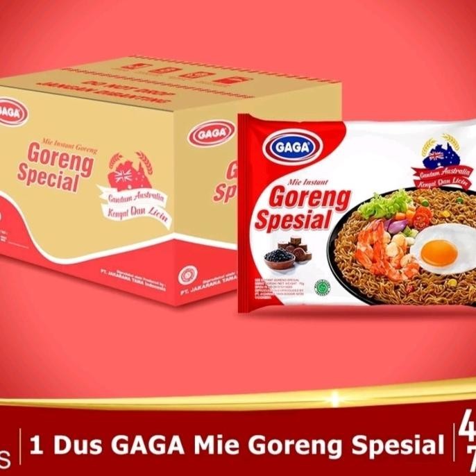 

READY STOCK MIE GAGA GORENG SPESIAL 75G ( SATU DUS ISI 40 BUNGKUS ) !!!!!