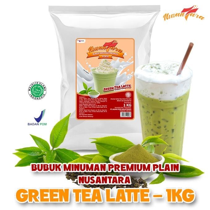 

TERBARU BUBUK MINUMAN PREMIUM PLAIN RASA GREEN TEA LATTE 1 KG NUSANTARA POWDER !!!!!