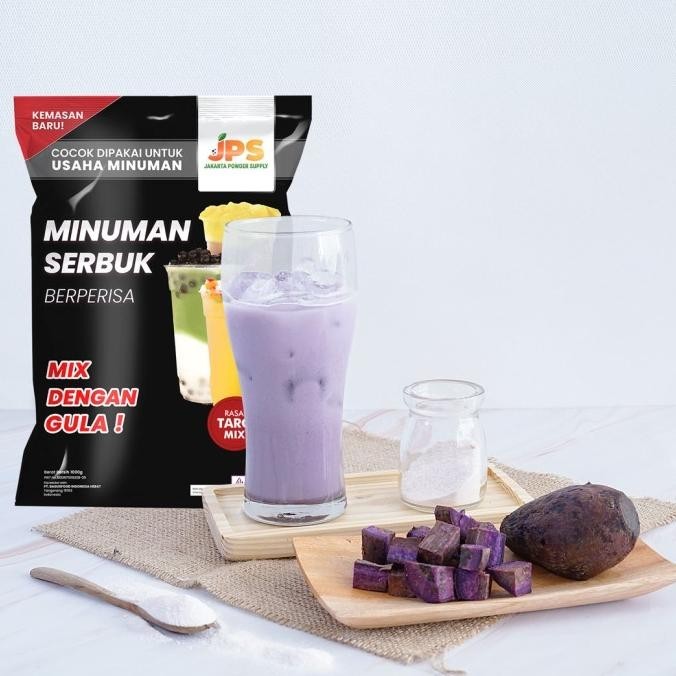 

READY STOCK BUBUK MINUMAN TARO MIX POWDER INSTAN JPS GULA !!!!!