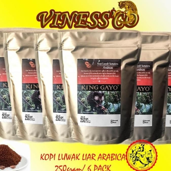 

Kopi Luwak Asli Arabica 6 Pack / 250 Gram