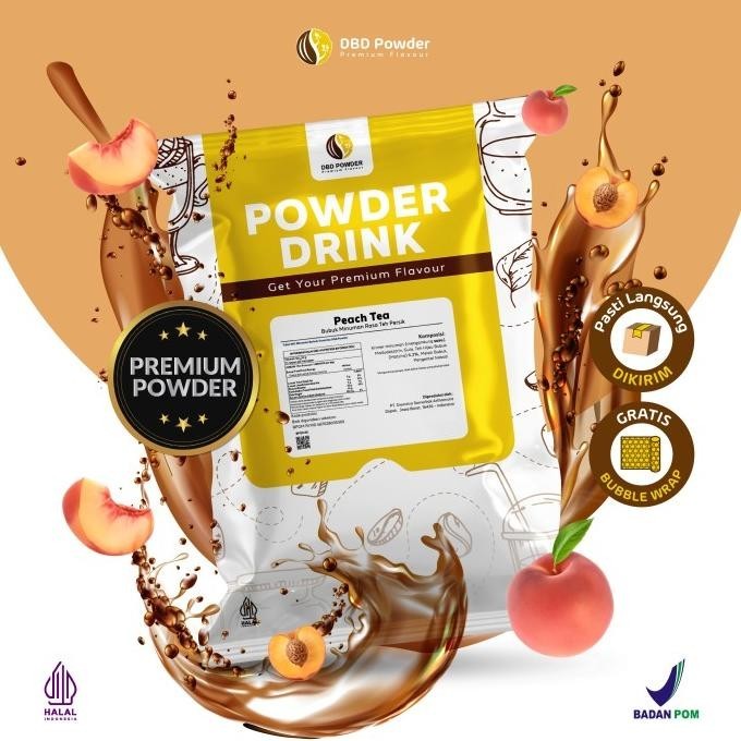 

BIG SALE BUBUK MINUMAN TEH PEACH - POWDER PEACH TEA !!!!!