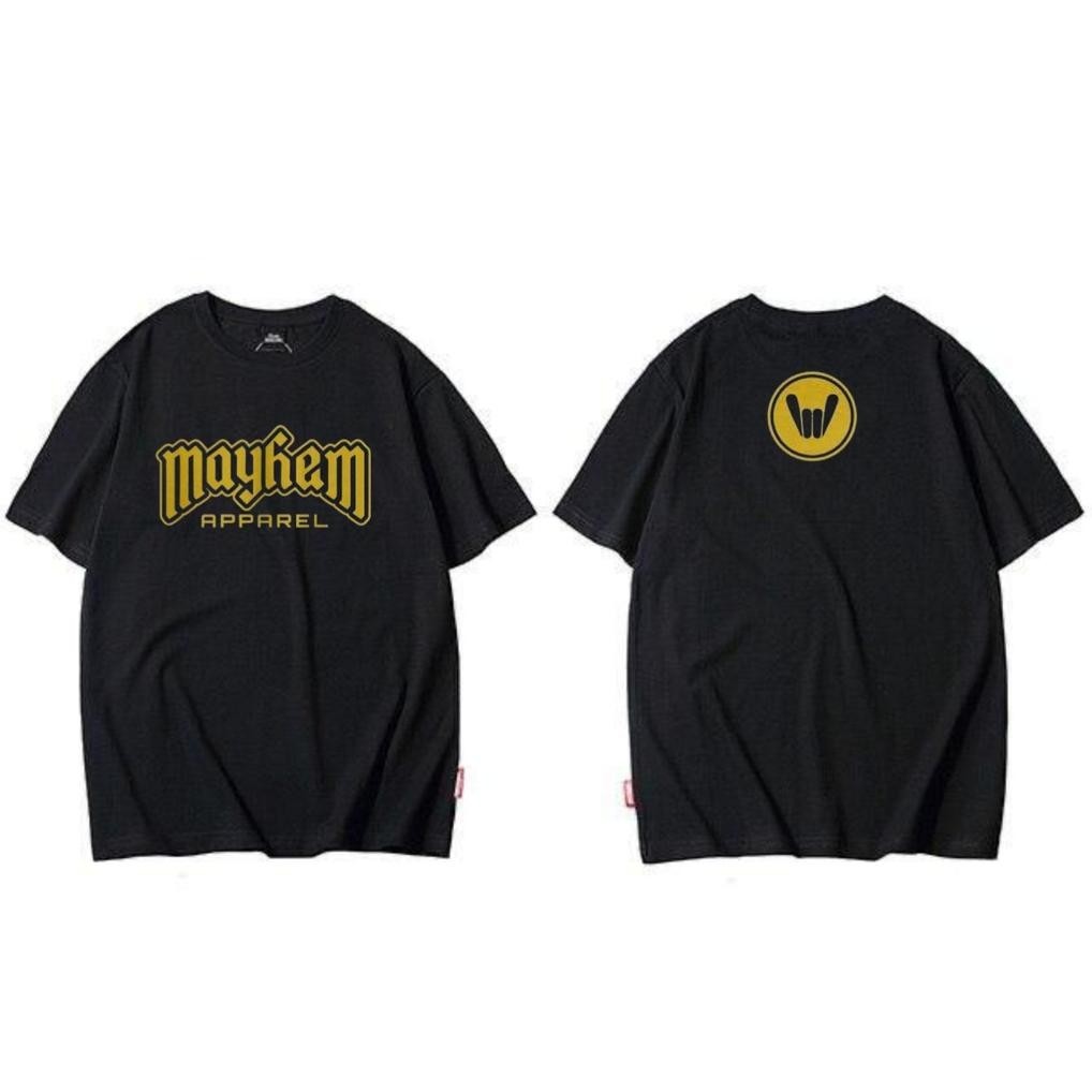 Kaos Baju Mayhem Font Gold Original Anak Dewasa Terbaru