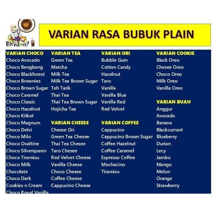 

TERBARU BUBUK MINUMAN 7 POWDER RASA MATCHA - PLAIN 1KG !!!!!