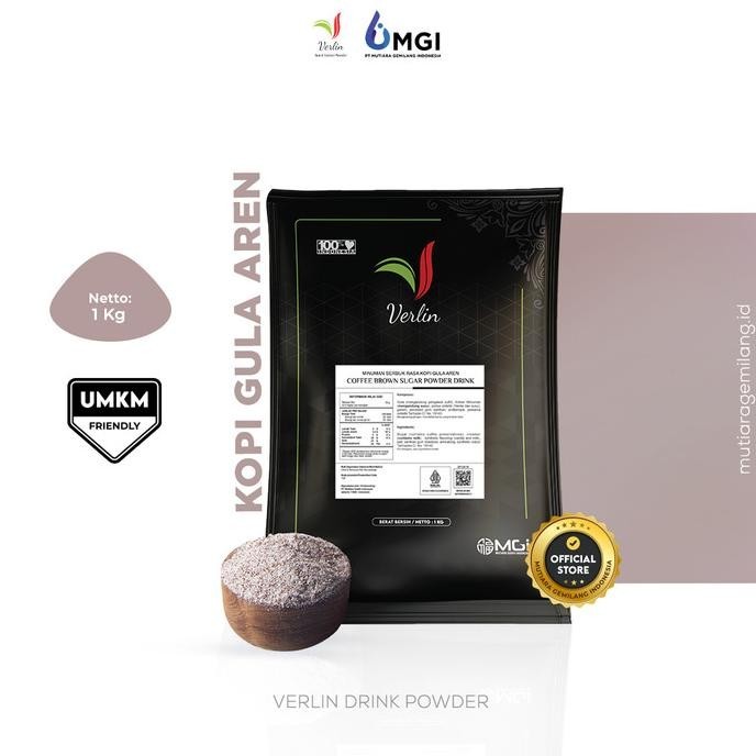 

NEW PRODUK VERLIN DRINK POWDER KOPI GULA AREN 1KG / BUBUK MINUMAN KEKINIAN !!!!!