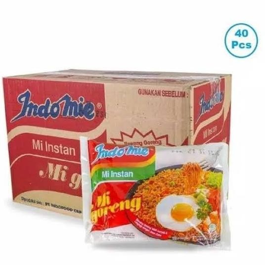 

NEW PRODUK MIE INSTAN INDOMIE GORENG -KEMASAN 1 DUS ISI 40 PCS !!!!!