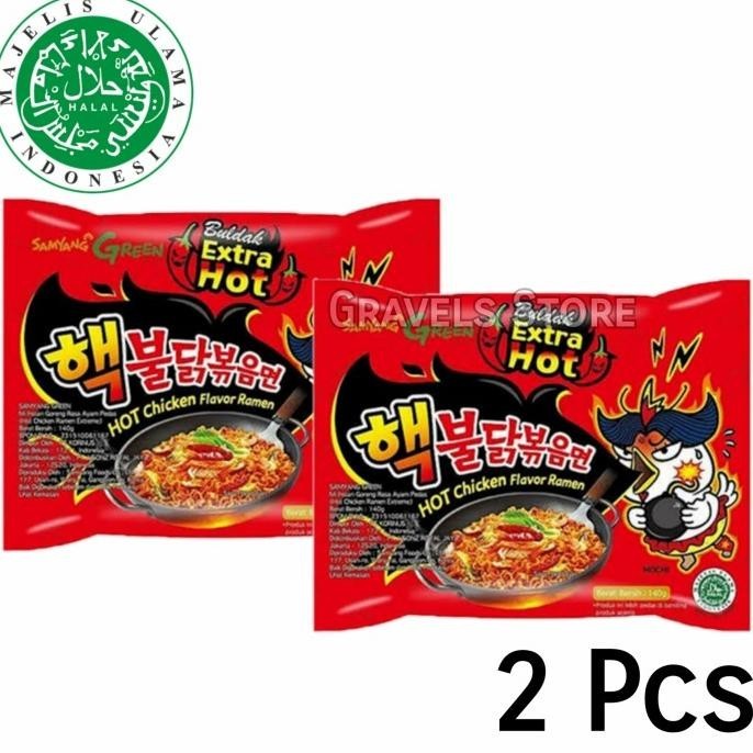

TERBARU [BUNDLING 2 PCS] SAMYANG RAMEN EXTRA HOT / 2X SPICY NUCLEAR MIE KOREA !!!!!