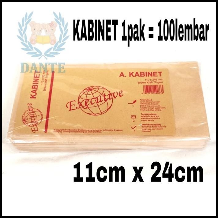 

DISKON AMPLOP COKLAT POLOS UKURAN KABINET 1 PAK !!