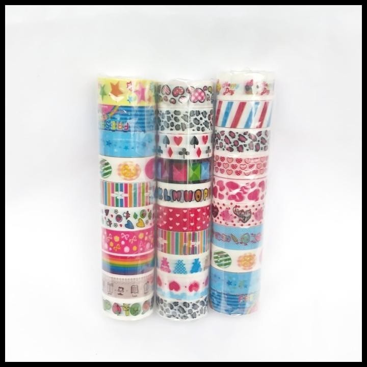 

DISKON SELOTIP KECIL FANCY LUCU SET ( 10 ROLL ) !!